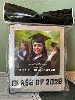 Ashland Silver Graduation Photo Frame with 'Class of 2026' Text